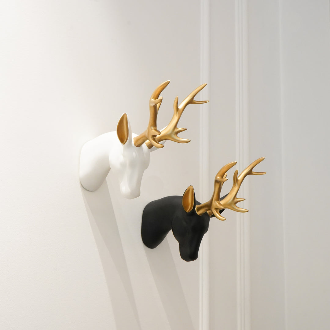 Reindeer Wall Decor Black & Gold