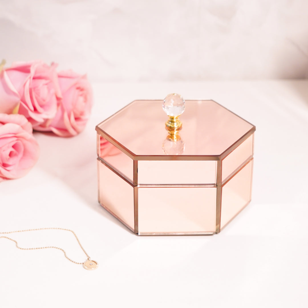 Multi-purpose Organiser box in Rose Gold, Small