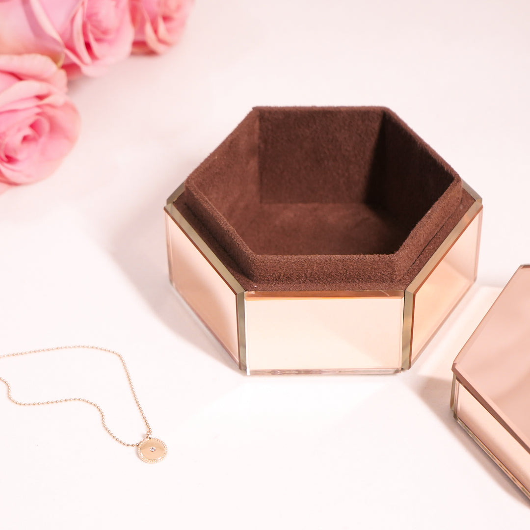 Multi-purpose Organiser box in Rose Gold, Small