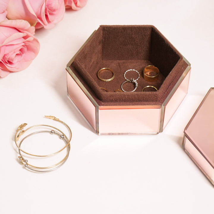 Multi-purpose Organiser box in Rose Gold, Small