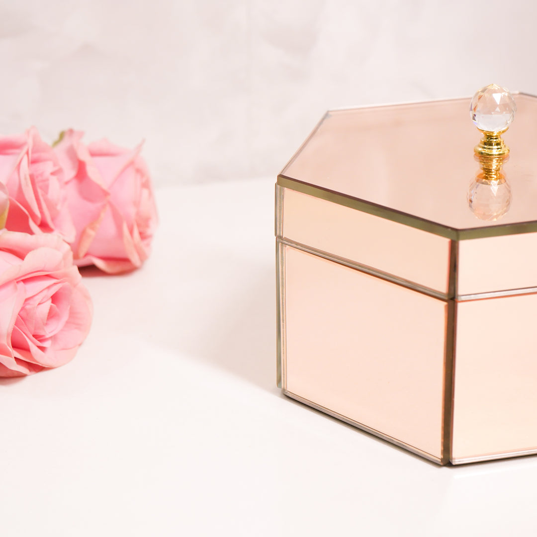 Multi-purpose Organiser box in Rose Gold, Large