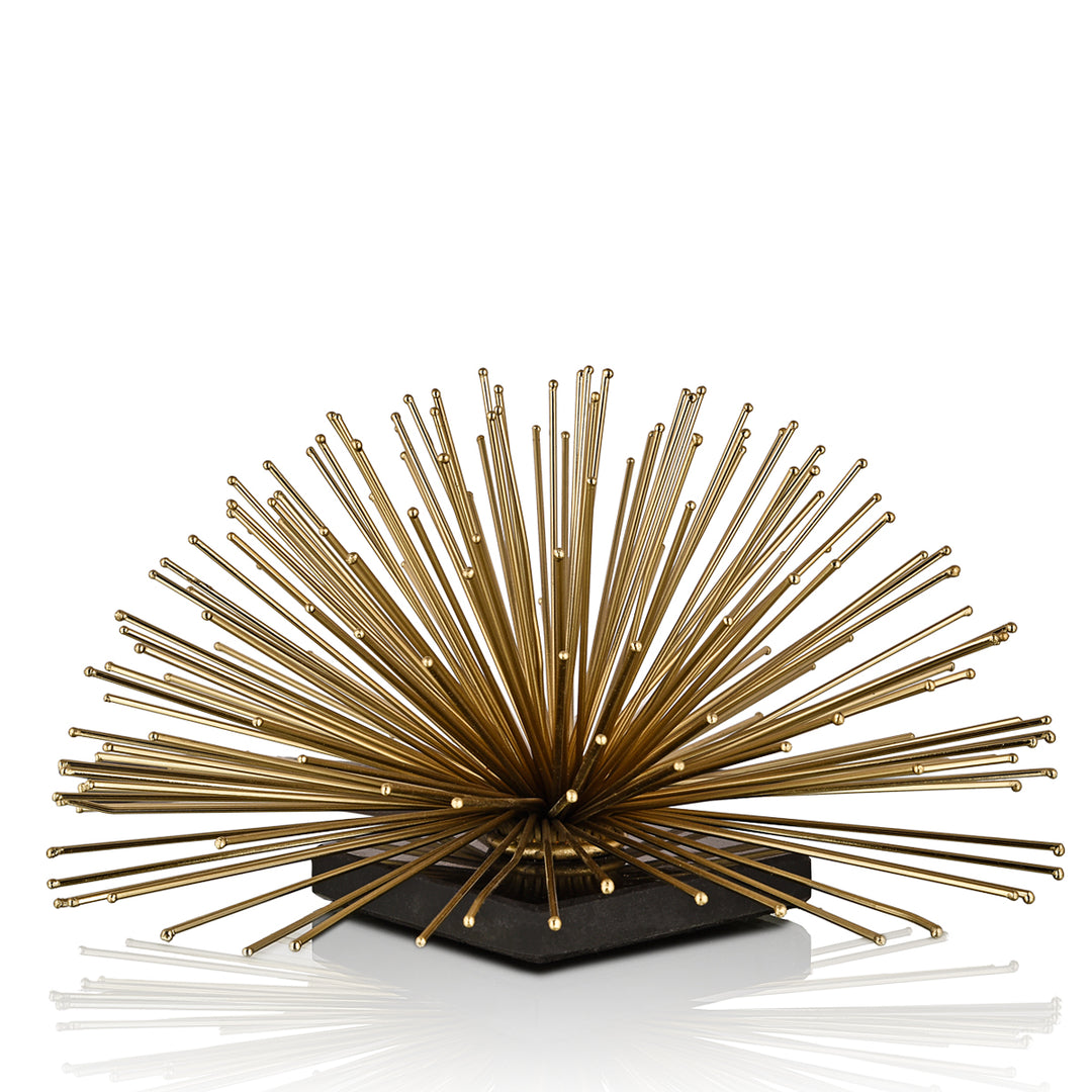 Star Burst Gold/Black Decor Figurine, Large