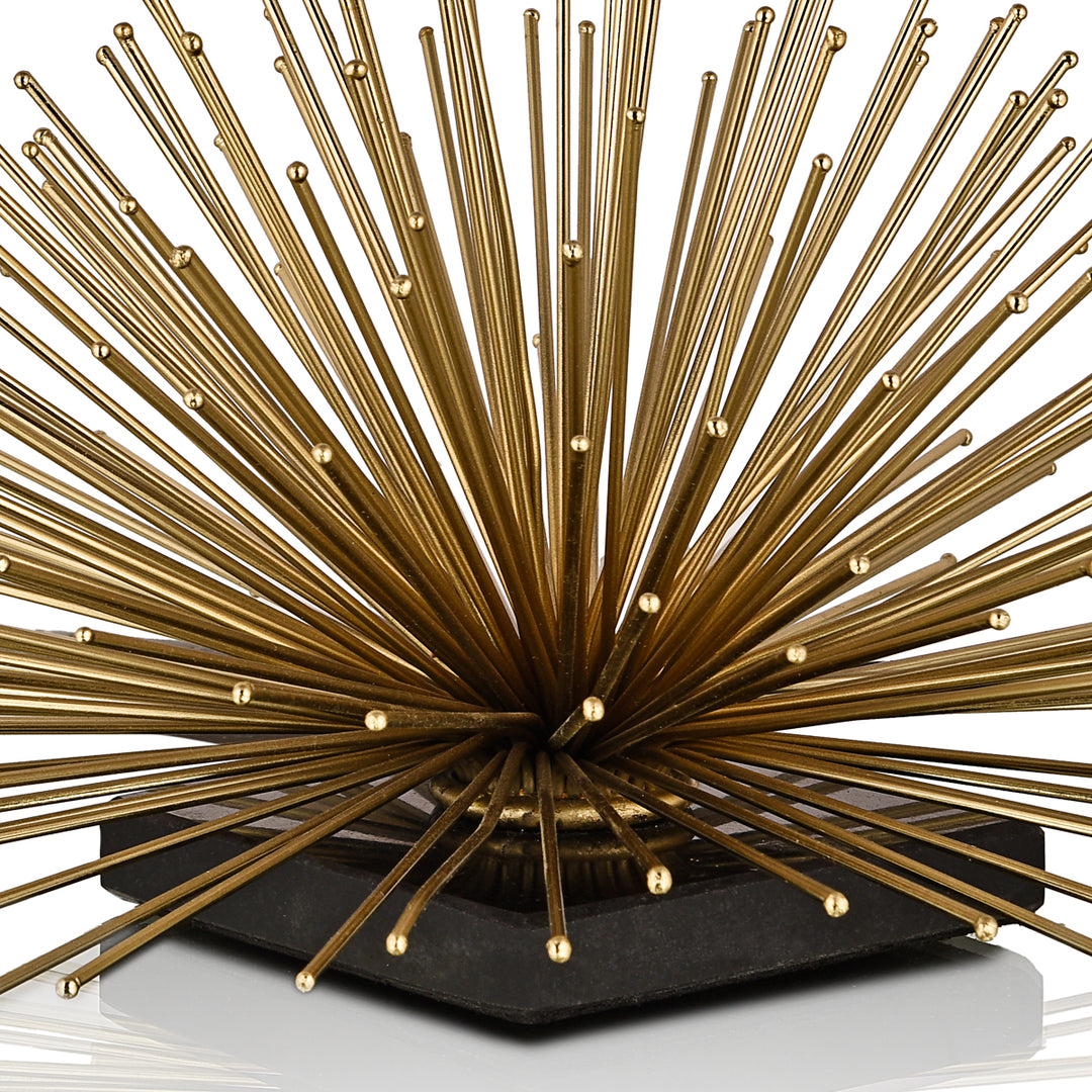 Star Burst Gold/Black Decor Figurine, Large