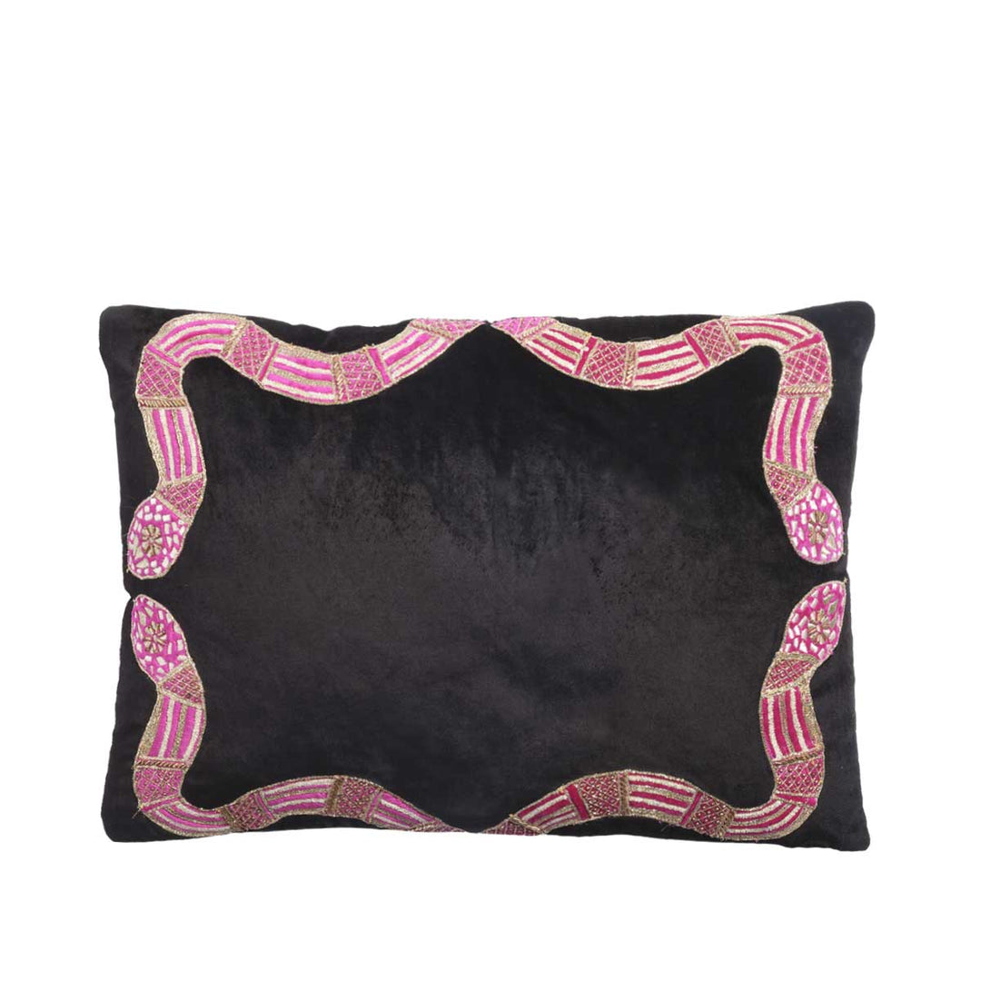 Snake Velvet Cushion Cover 20 x 14 inches