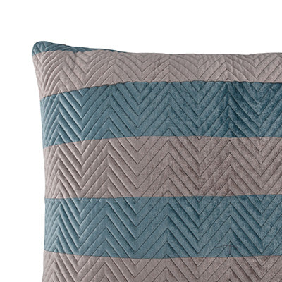 Chevron Velvet Stripe Euro 26 x 26 inch